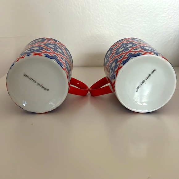 Vintage Taste Setter Collection Lattice Heart Mugs Set of 2 - Picture 5 of 6